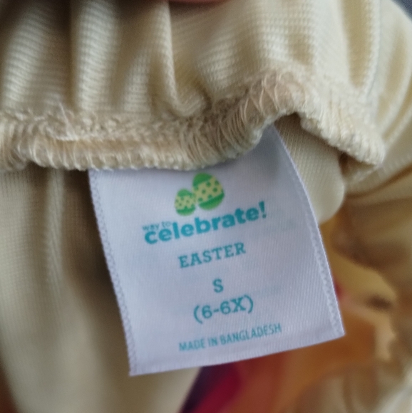 Way To Celebrate Girls Tiered Mesh Skirt, Sizes girl S (6-6x) Yellow Pink Blue - Picture 4 of 16